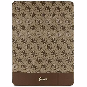 Guess 4G Stripe Allover dėklas iPad Pro 12.9" - rudas