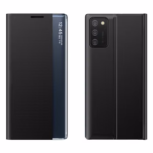 Чехол New Sleep Case с функцией подставки для Samsung Galaxy A03s (166.5) чёрный