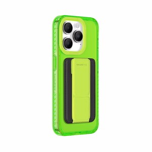 Amazing Thing Titan Pro Neon Mag piniginės dėklas 10FT IP156.7PTWGN Iphone 15 Pro Max žalia su stovu