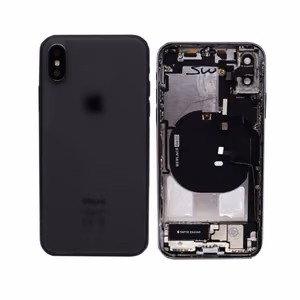 Back Cover Compatible With iPhone X with Full Housing Black OEM
