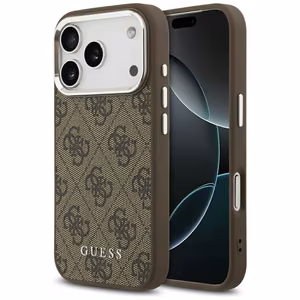 Dėklas Guess 4G MagSafe Apple iPhone 17 Pro Max rudas