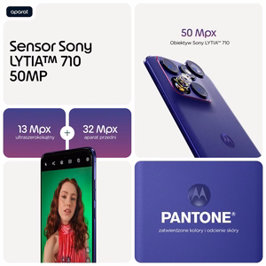 Motorola edge 70 fusion 17,2 cm (6.78") Dviguba SIM jungtis Android 16.0 5G C tipo USB 8 GB 256 GB 5200 mAh Violetinė