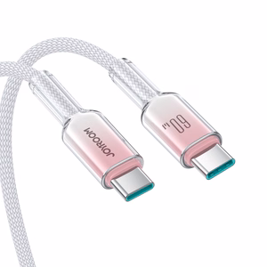 Кабель Joyroom S-A42 Crystal-Clear Series 60W USB-C - USB-C 1,2 м - белый