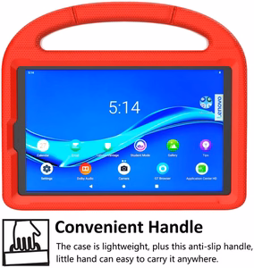 Dėklas Shockproof Kids Samsung X200/X205 Tab A8 10.5 2021 raudonas