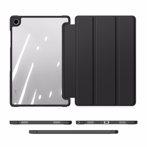 "Dux Ducis Toby" šarvuotas atlenkiamas dėklas, skirtas "Samsung Galaxy Tab A11 Plus/A9 Plus" - juodas