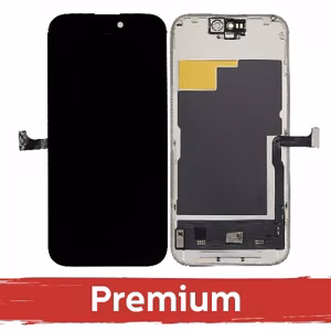 LCD ekranas suderinamas su iPhone 15 Plus juodas (SOFT OLED / Stable 120Hz / Premium) išimamas IC