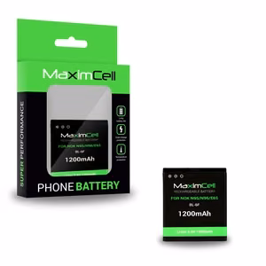 Maximcell baterija skirta Nokia N95/N96/E65 BL-6F 1200mAh Li-ion