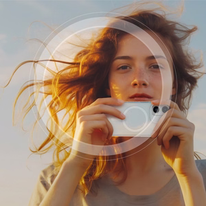AmazingThing AR Aluminum 2 Lens Glass с рамкой для камеры для iPhone 16 / 16 Plus - синий