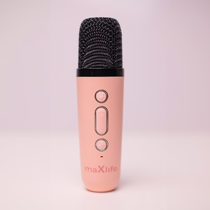 "Maxlife" "Bluetooth" karaokės garsiakalbis MXKS-100 rožinės spalvos