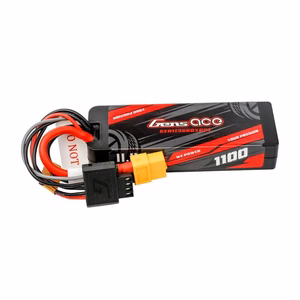 Аккумулятор Lipo Gens ace G-Tech 1100 мА·ч, 11,1 В, 3S1P, 60C, GRP-76 в жестком корпусе с разъемом XT60