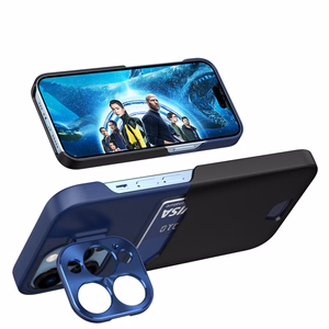Odinės stovėjimo dėklas Samsung Galaxy S23 Ultra dangtelis kortelių piniginė su stovu mėlyna