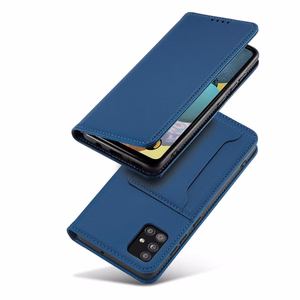 Magnet Card Case чехол для Samsung Galaxy A13 5G кошелёк-чехол с держателем для карт синий