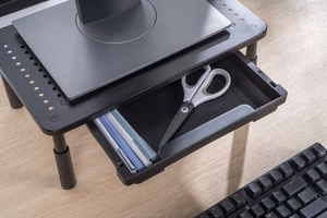 Gembird MS-TABLE-D-01 reguliuojamas monitoriaus stovas su staltiumi
