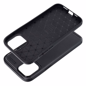 Чехол для iPhone 12 PRO MAX Carbon Premium чёрный