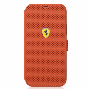 Ferrari FESPEFLBKP12SRE iPhone 12 mini 5.4" red/red book On Track Perforated