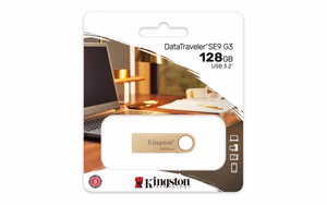 Kingston Technology DataTraveler 128GB 220MB/s metalinis USB 3.2 Gen 1 SE9 G3