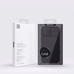 Чехол Nillkin CamShield Silky Magnetic силиконовый для Apple iPhone 14 Pro Max светло-голубой
