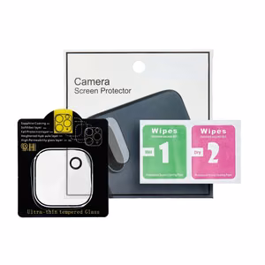 5D pilno klijavimo kameros apsauginis stiklas - iPhone 15 Pro Max skaidrus