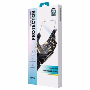 Apsauginis stiklas (m) Benks Arc Shield pilno dengimo iPhone 15 Pro Max - juodas (m)