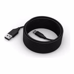 Lenovo ThinkSmart 40CLSCCB01 – 5 m USB-C–USB-A laidas, juodas