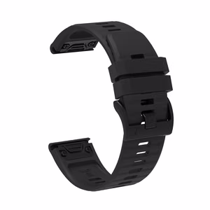 Silikoninis dirželis Garmin Fenix 3 / 5X / 6X / 7X Pro - juoda