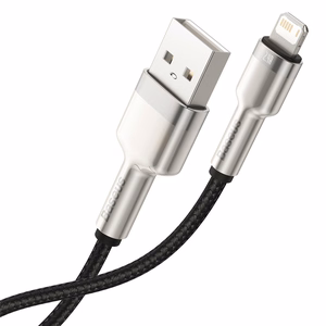 USB кабель для Lightning Baseus Cafule, 2.4A, 1м (чёрный)