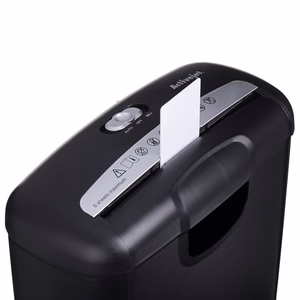 Activejet ASH-0601S shredder, P-2, 10 l, 6 mm strip, 6 sheets, black.