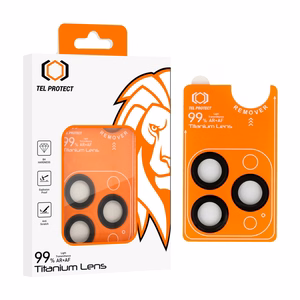 Tempered glass Tel Protect Titanium Lens 99% AR on camera for Iphone 13 Pro/13 Pro Max black (lens 3 pcs)
