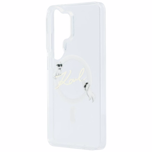 Karl Lagerfeld чехол IML KC Script MagSafe для Samsung Galaxy S26 Ultra прозрачный