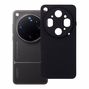 Silikoninis dėklas Oppo Find X9 ULTRA, juodas