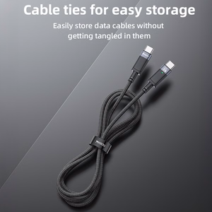 Yesido Кабель CA160 плетёный - Type C to Type C - PD 60W 1,2 метра чёрный