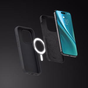 Etteri Silikoninis Mag dėklas for iPhone 15 Pro 6,1" juodas
