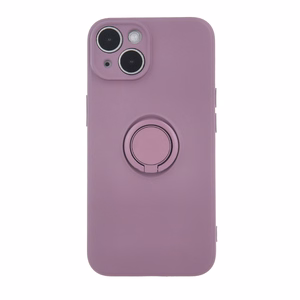 Dėklas telefonui su piršto laikikliu iPhone 15 Pro 6,1" šviesiai violetinės spalvos