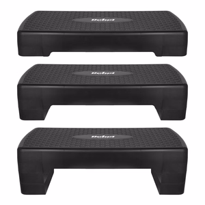 REBEL ACTIVE Fitness Step 3 Levels Black