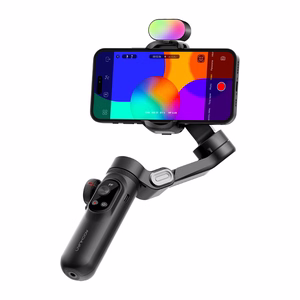 AOCHUAN X Pro stabilizatorius su RGB apšvietimu (juodas)