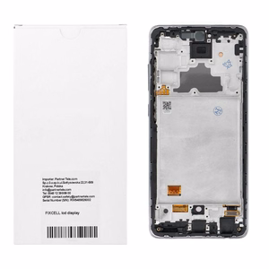 REWA OLED LCD ekranas su rėmeliu, skirtas SAMSUNG A72 4G, juodas