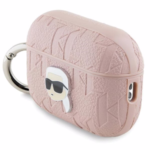 Karl Lagerfeld Monograma Karl galvos dėklas AirPods Pro 2 - rožinė