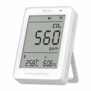 Sonoff AirGuard CO2 SAWF-08P WiFi LCD oro kokybės matuoklis