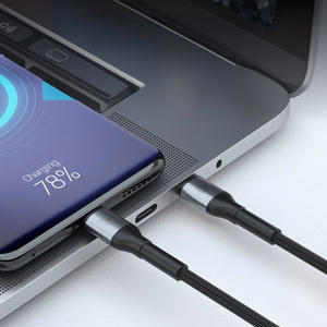 3mk Hyper Cable N-SERIES USB-C / USB-C 3м PD 3.0 QC 3.0 20V/3A 60W — чёрный