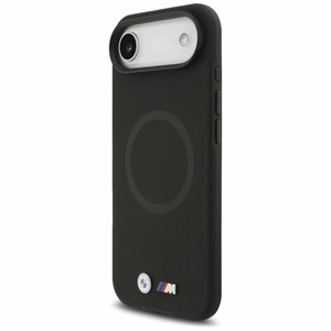 BMW M FW metalinio logotipo magnetinis dėklas telefonui iPhone Air - juodas