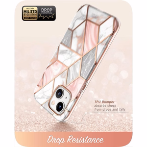 Supcase Cosmo чехол для iPhone 14 Plus - розовый мрамор
