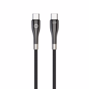 Forever Sleek кабель USB-C - USB-C 1,0 m 60W чёрный