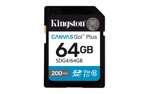 Kingston Technology Canvas Go! Plus 64 GB SDXC UHS-I Klasės 10