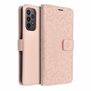 Flip case for Samsung A23 5G Mezzo Book mandala rose gold