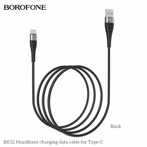 Кабель USB Hoco "BX32" чёрный "Type-C" 100cm (до 5A)