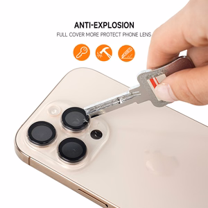 Apsauginis stiklas Tel Protect 3D Lens ant kameros Iphone 13/13 Mini skaidrus (2 lęšiai)