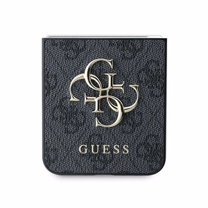 Чехол GUESS для Samsung Z Flip 6 GUHCZF64GMGGR (PU 4G Leather Metal Logo) чёрный
