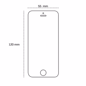 Grūdintas stiklas 2,5D iPhone 5 / 5S / 5C / SE