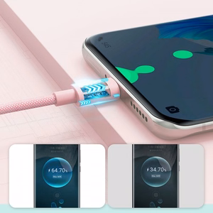 USB laidas Joyroom S-1030M13 rožinis Lightning 100cm