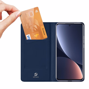 Чехол Dux Ducis Skin Pro для Xiaomi 13 Pro с подставкой для бумажника с флип-картой синий